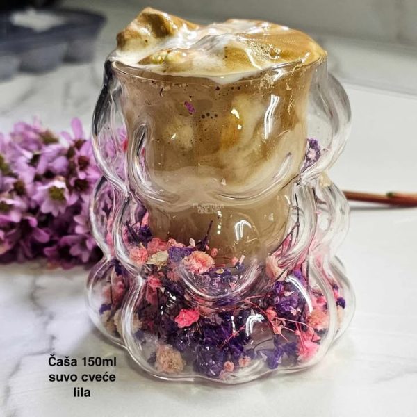 Čaša 150ml, čaše, čaše sa suvim cvećem