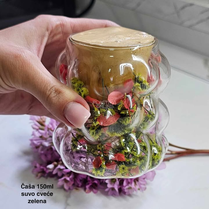 Čaša 150ml, čaše, čaše sa suvim cvećem