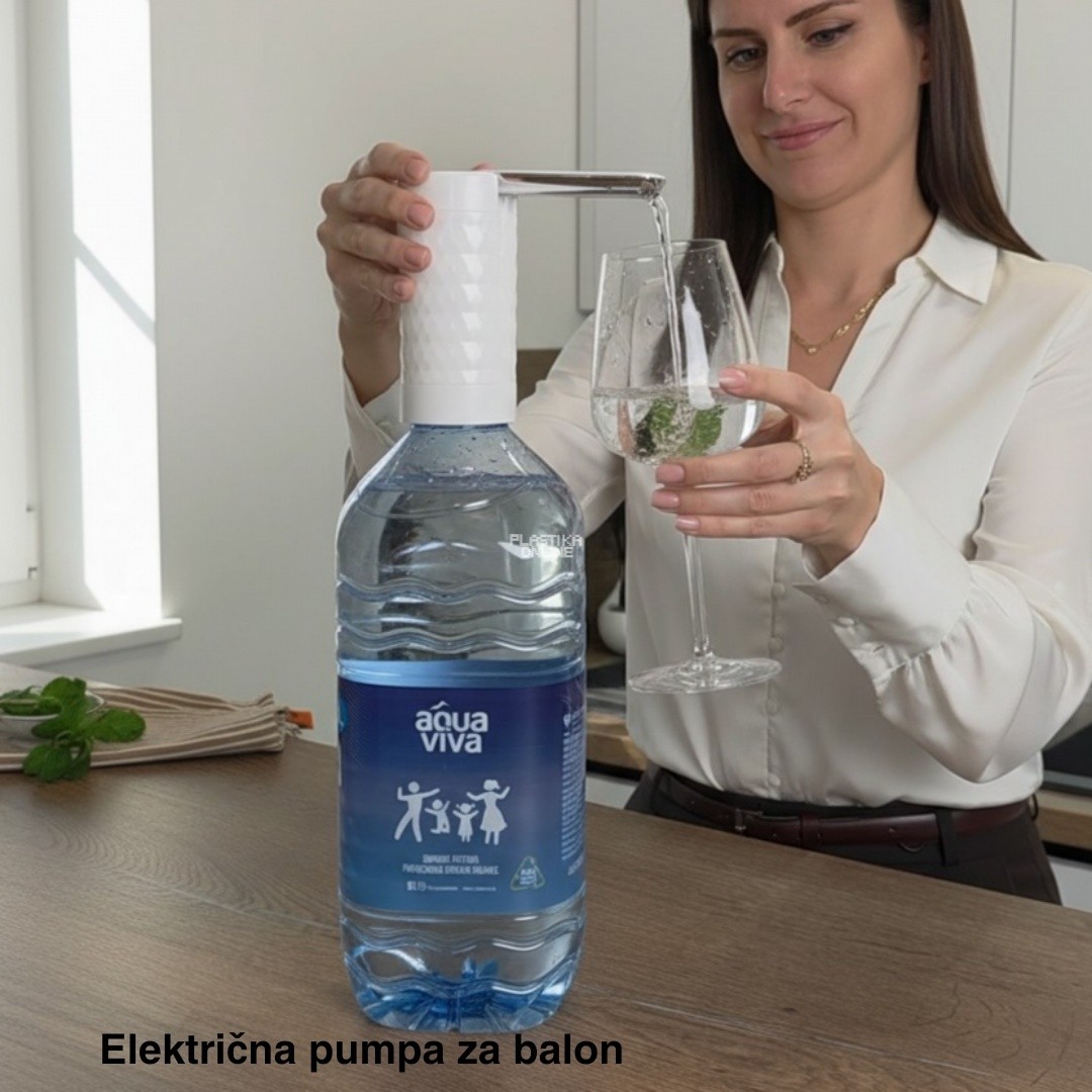 Električna pumpa za vodu H13, Pumpa za balone za vodu, USB pumpa za vodu, Prenosna pumpa za vodu bela