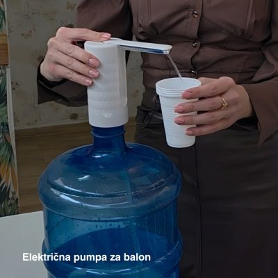 Električna pumpa za vodu H13, Pumpa za balone za vodu, USB pumpa za vodu, Prenosna pumpa za vodu bela