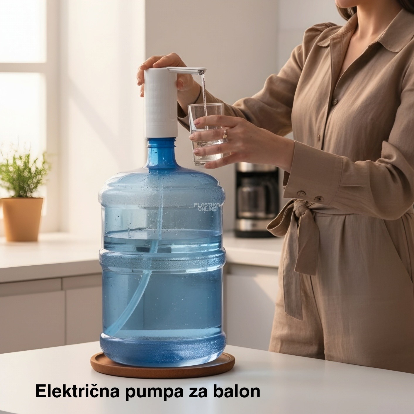 Električna pumpa za vodu H13, Pumpa za balone za vodu, USB pumpa za vodu, Prenosna pumpa za vodu bela