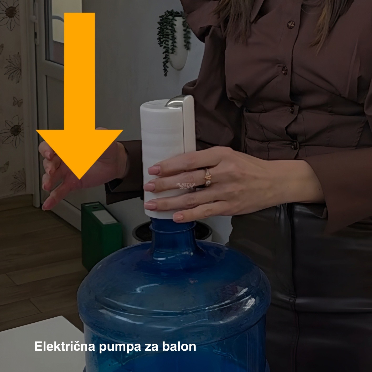 Električna pumpa za vodu H13, Pumpa za balone za vodu, USB pumpa za vodu, Prenosna pumpa za vodu bela
