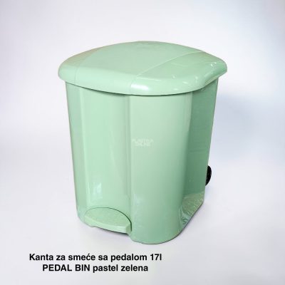 Kanta za smeće sa pedalom 17l , kanta za otpad, kanta za smeće, kanta za kuhinju, kanta za kupatilo, kanta za kancelariju zelena
