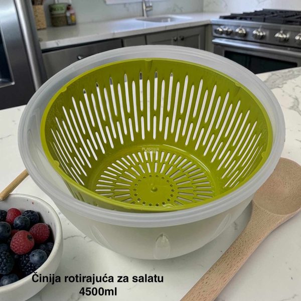 Oceđivač salate 4500 ml, Oceđivač za salatu, Centrifuga za salatu, Veliki oceđivač za salatu, Oceđivač za povrće