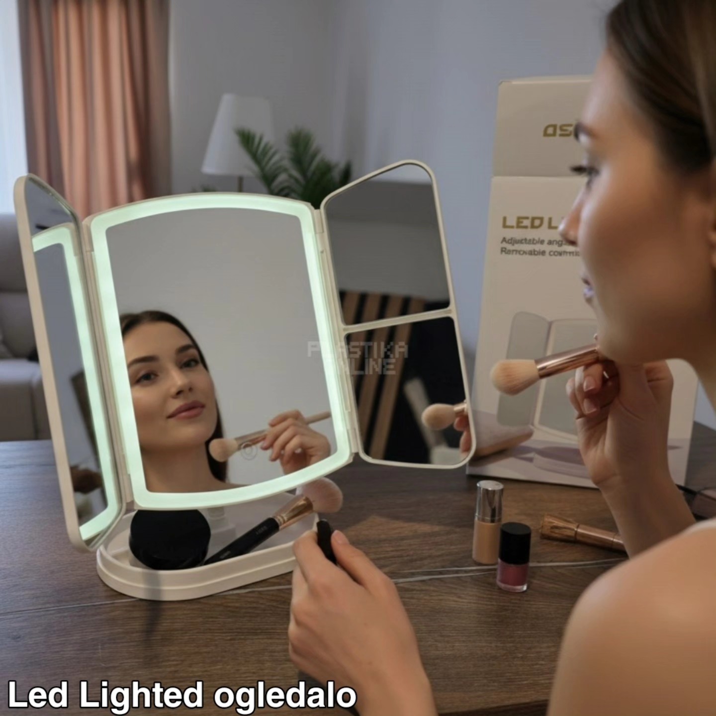 Ogledalo za šminkanje 4 u 1