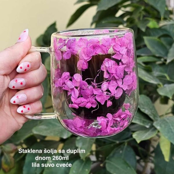 Staklena šolja sa duplim dnom 260 ml - staklena šolja, šolje sa duplim dnom