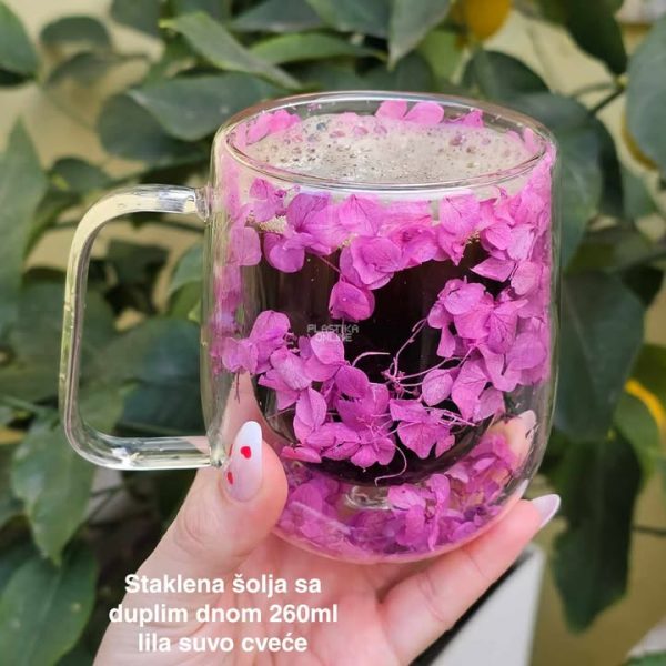 Staklena šolja sa duplim dnom 260 ml - staklena šolja, šolje sa duplim dnom