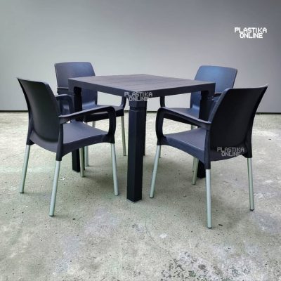 Baštenska garnitura Iris 4 antracit