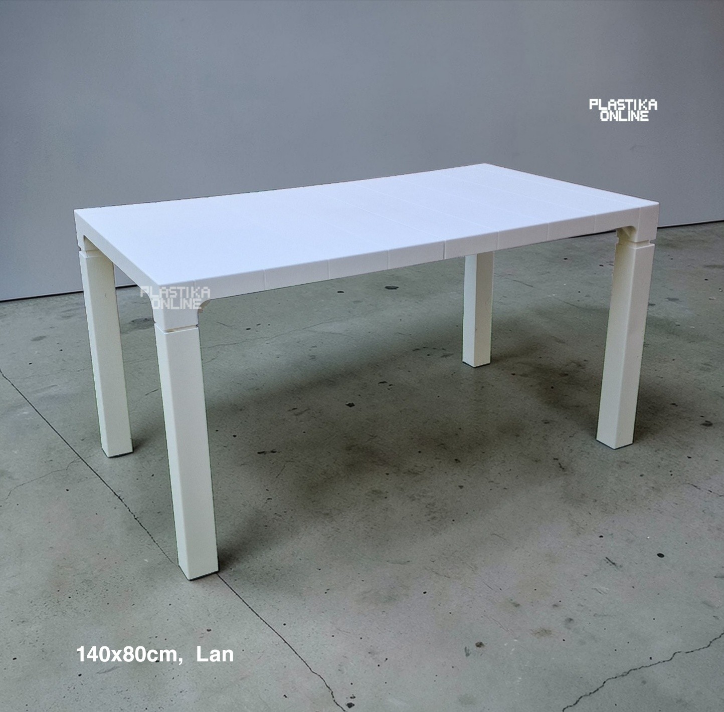 Plastični sto Orfeo 140x80cm Lan