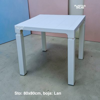 plastični sto Orfeo 80x80cm Lan