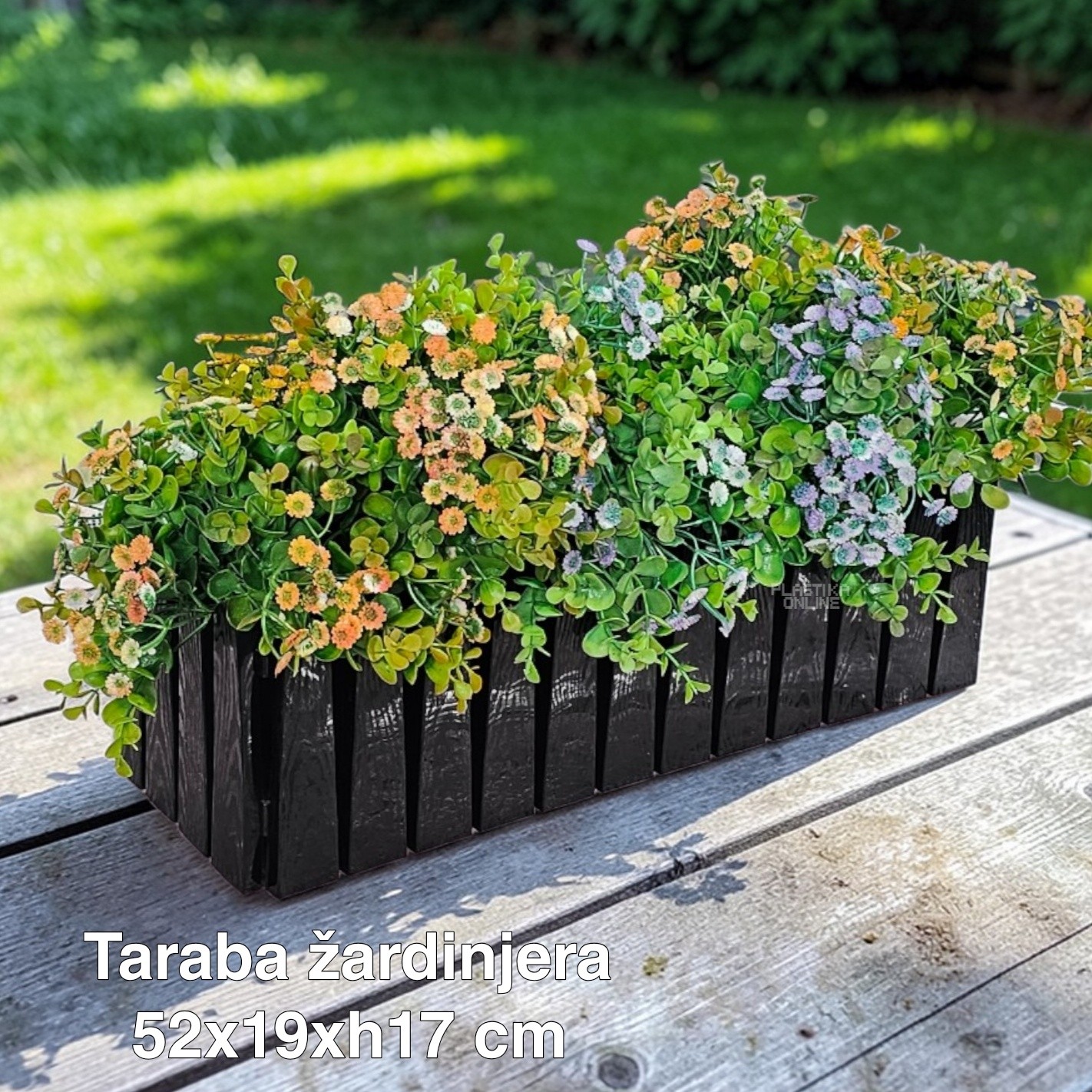 zardinjera taraba, plasticne zardinjere, kvalitetne zardinjere , balkon zardinjere antracit