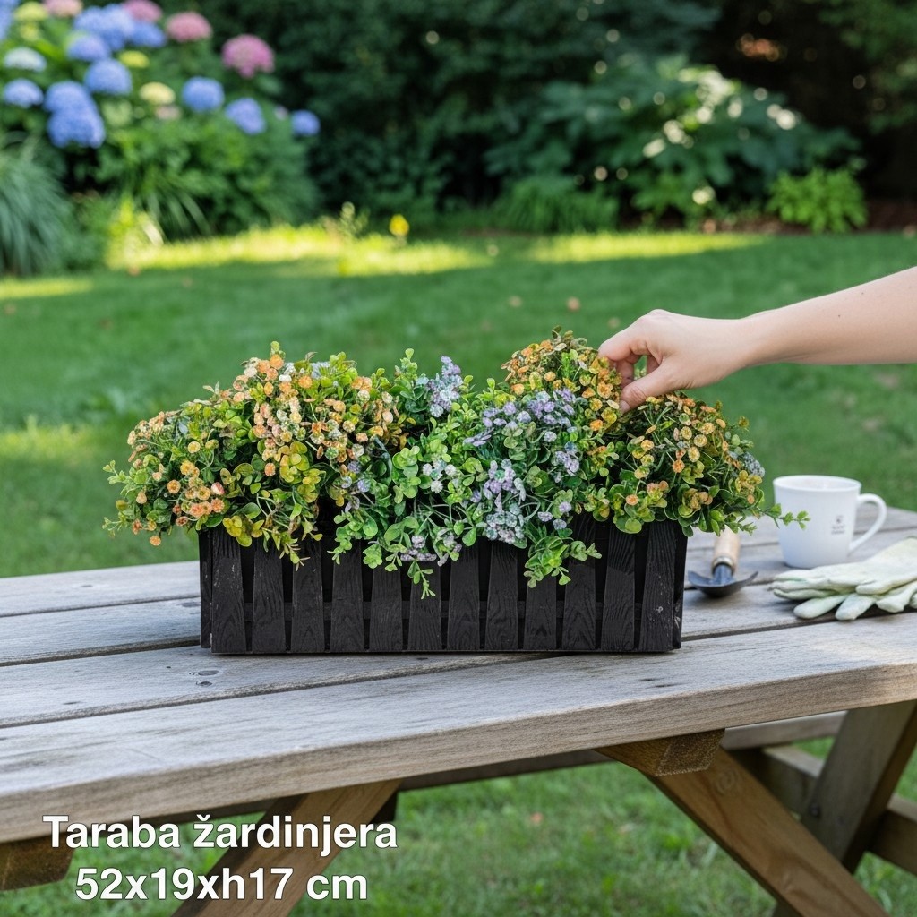 zardinjera taraba, plasticne zardinjere, kvalitetne zardinjere , balkon zardinjere antracit