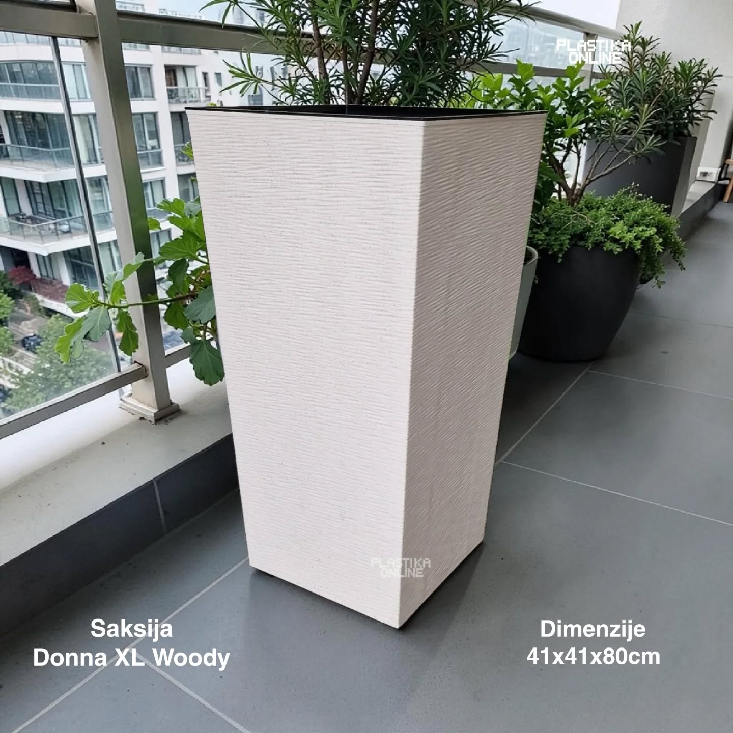 Velika saksija Donna XL Woody