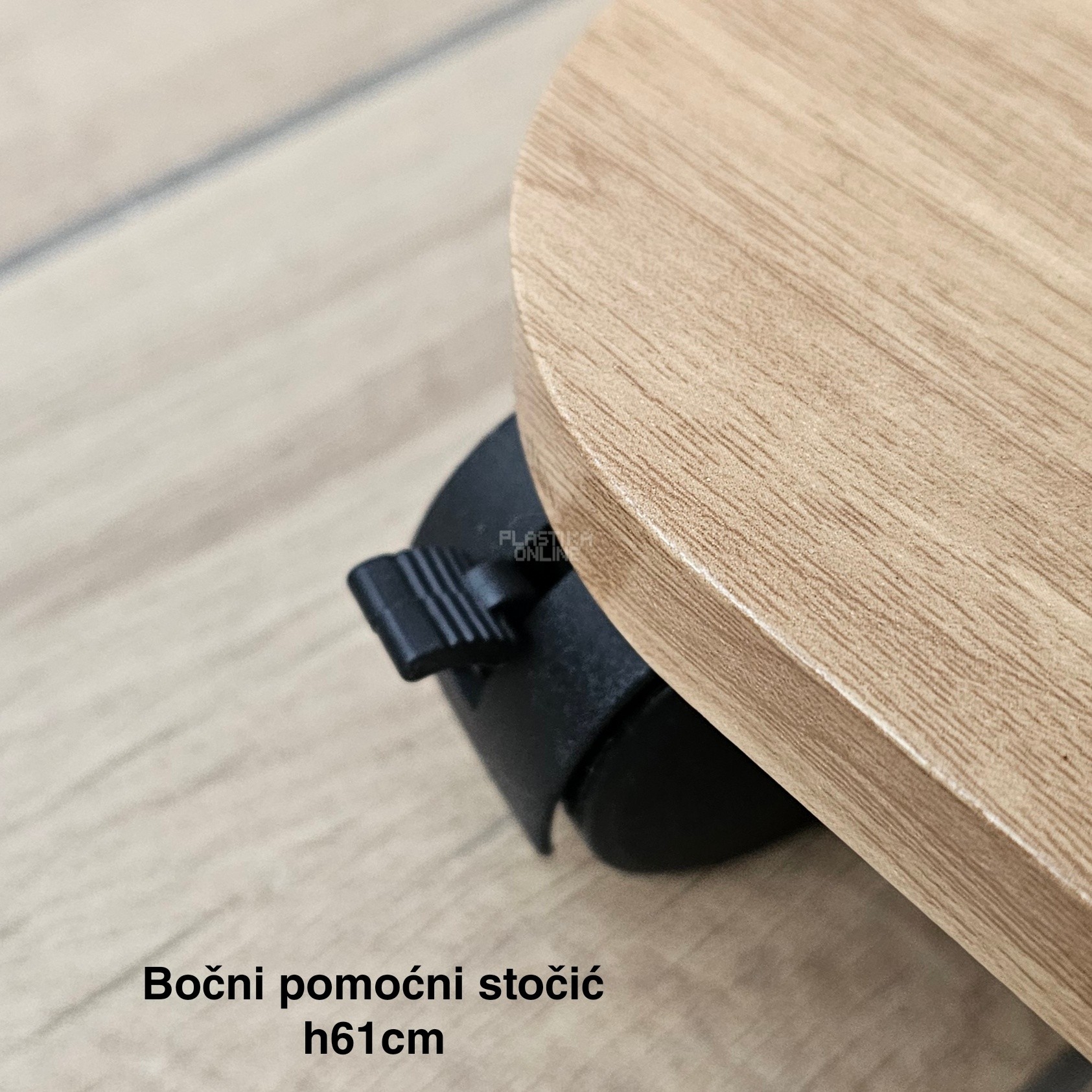 Bočni pomoćni stočić H61, stočić za dnevnu sobu, Pomoćni stočić, Stočić sa točkićima