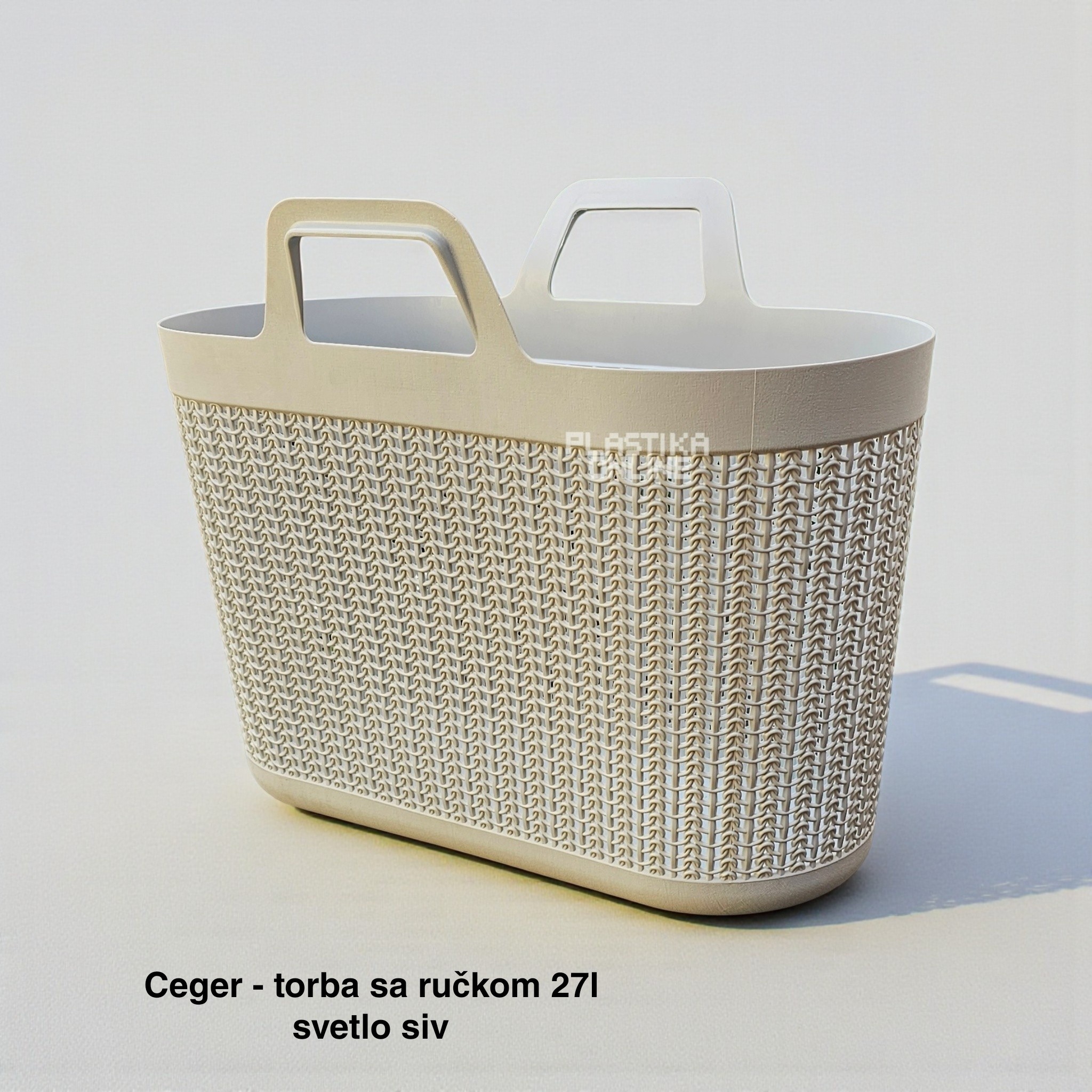 Ceger – torba sa ručkom 27L, Ceger za kupovinu, Plastični ceger, Torba za plažu, torba za pijacu