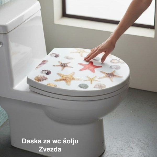 Daska za WC šolju 44x36 cm, Plastična daska za WC šolju sa poklopcem, WC daska sa šrafovima, Plastična WC daska, Poklopac za WC dasku