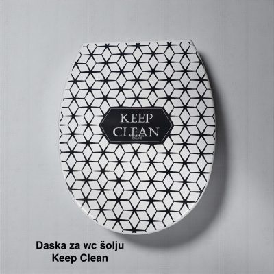 Daska za WC šolju 44x36 cm, Plastična daska za WC šolju sa poklopcem, WC daska sa šrafovima, Plastična WC daska, Poklopac za WC dasku