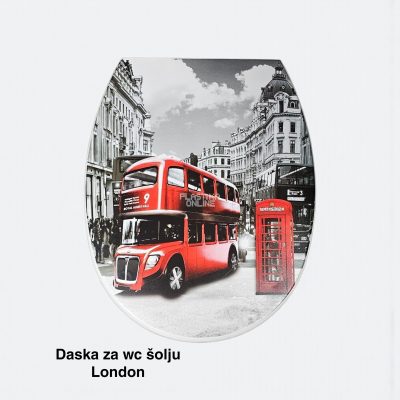 Daska za WC šolju 44x36 cm, Plastična daska za WC šolju sa poklopcem, WC daska sa šrafovima, Plastična WC daska, Poklopac za WC dasku