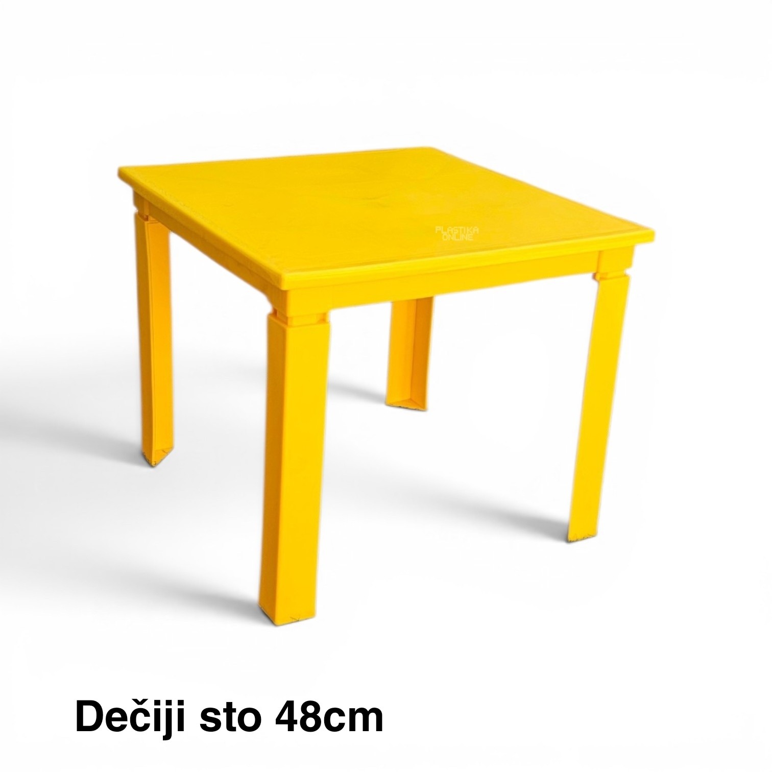 Dečiji sto 48cm žut, plasticni deciji sto
