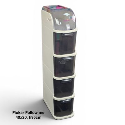 Fiokar 95cm, Plastični fiokar, Fiokar sa točkićima, Uski fiokar, Organizator