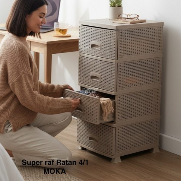 Super raf ratan 4, Plastični fiokar, Fiokar za kupatilo, Komoda sa fiokama, Organizer sa fiokama moka