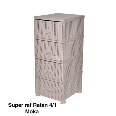 Fiokar Super raf ratan 4, Plastični fiokar, Fiokar za kupatilo, Komoda sa fiokama, Organizer sa fiokama moka