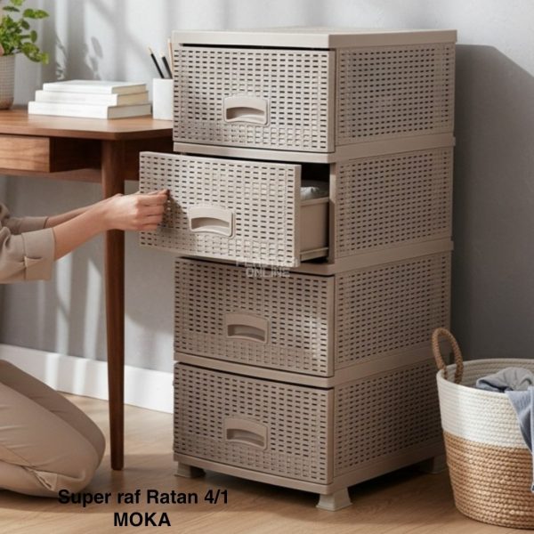 Super raf ratan 4, Plastični fiokar, Fiokar za kupatilo, Komoda sa fiokama, Organizer sa fiokama moka
