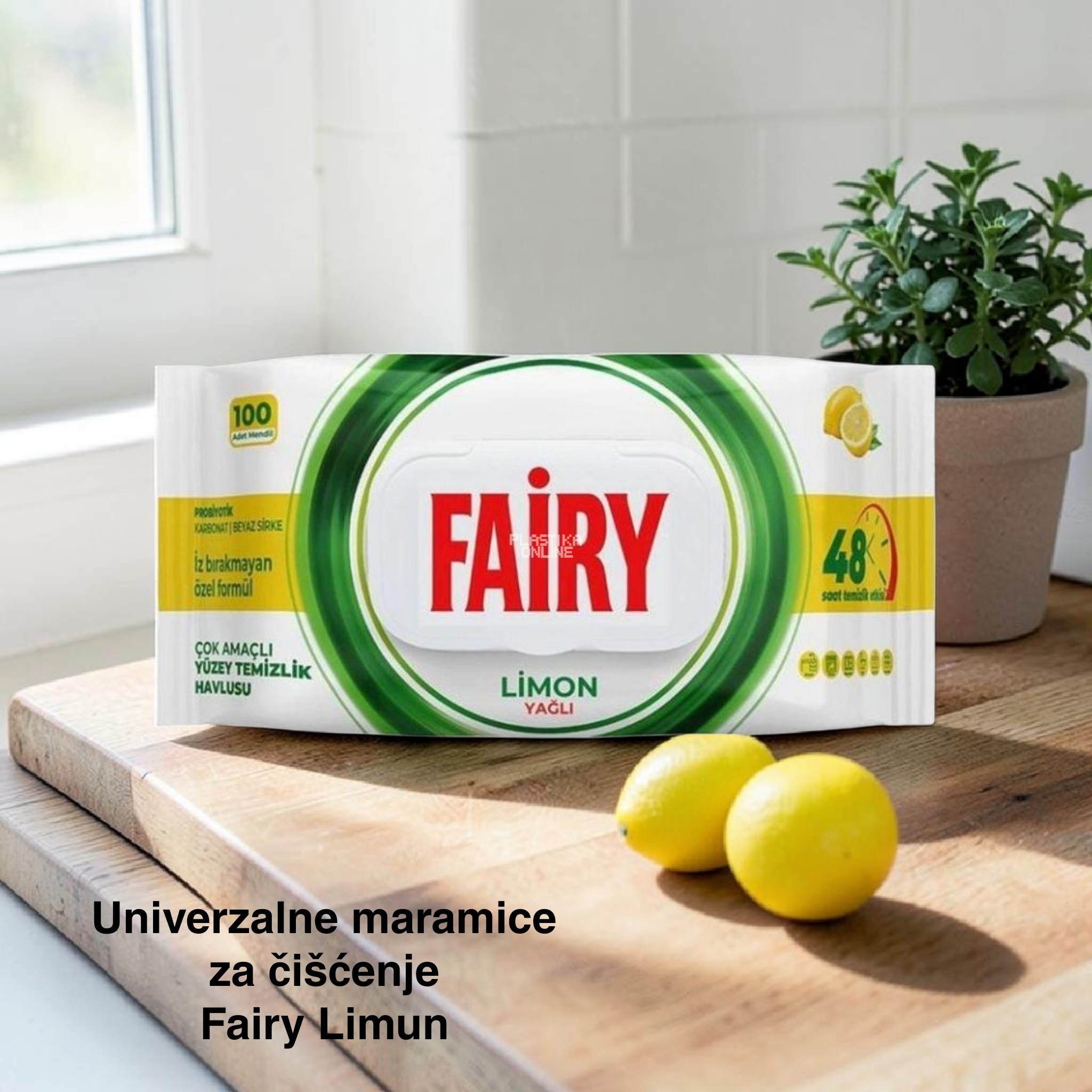 Višenamenske vlažne maramice Fairy, vlažne maramice za čišćenje, Vlažne maramice za uklanjanje masnoće, Higijenske maramice,