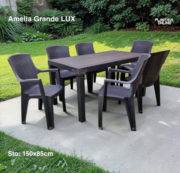 Baštenska garnitura Amelia grande Lux