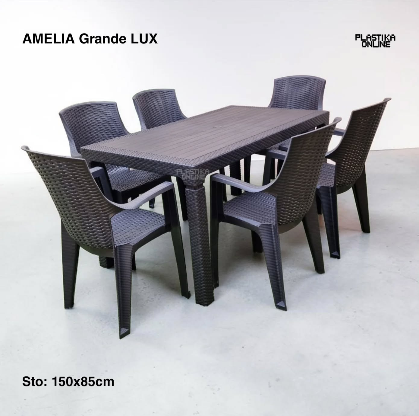 Baštenska garnitura Amelia grande Lux