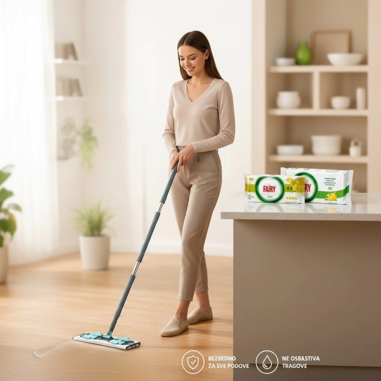 Fairy set za čišćenje ( Fairy maramice za pod, Clip mop + Fairy univerzalne maramice) - Slika 6