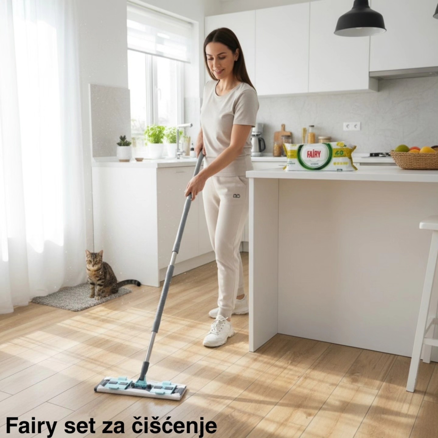 Fairy set za čišćenje ( Fairy maramice za pod, Clip mop + Fairy univerzalne maramice) - Slika 8