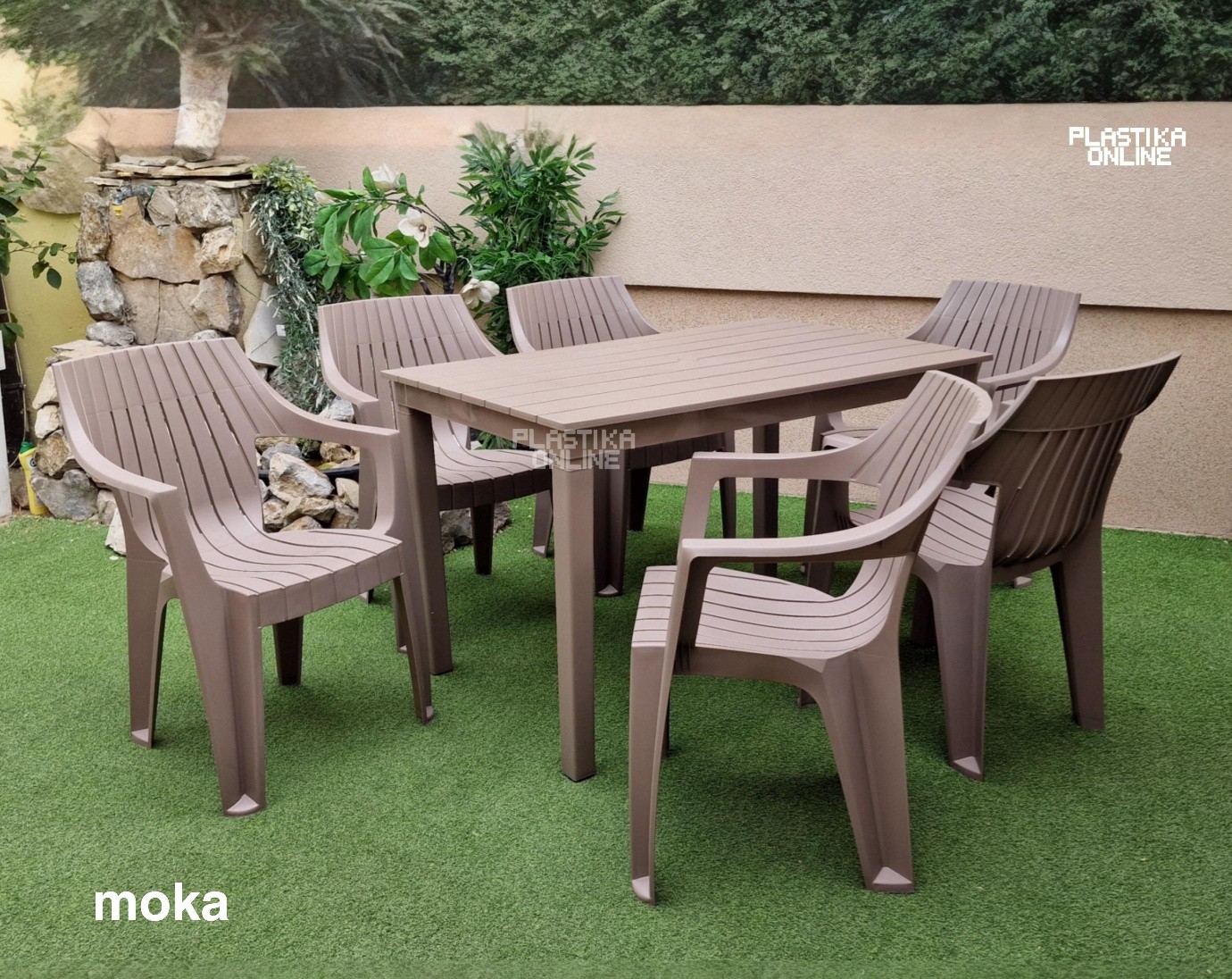Baštenska garnitura KAPRI moka