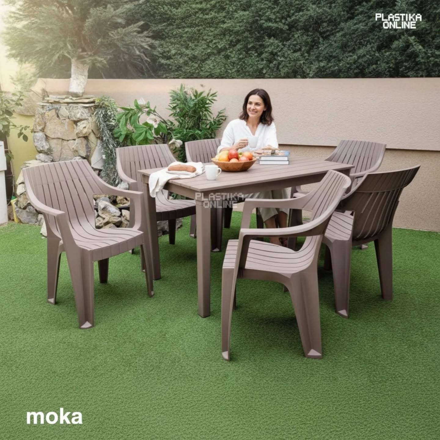 Baštenska garnitura KAPRI moka