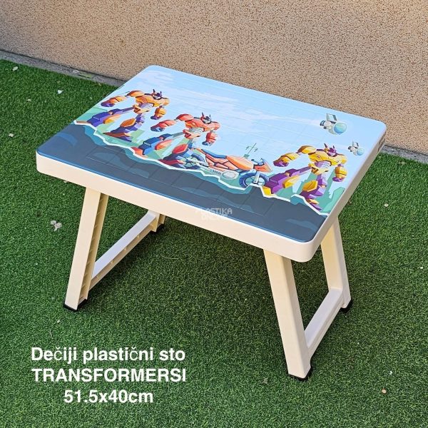 Dečiji plastični sto 51,5x40cm TRANSFORMERS
