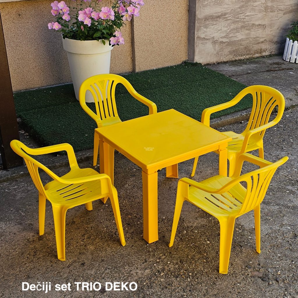 Dečiji set, Dečiji sto i stolice, Plastični sto i stolice za decu, Stolica za decu h52, Dečiji sto 48x48 cm