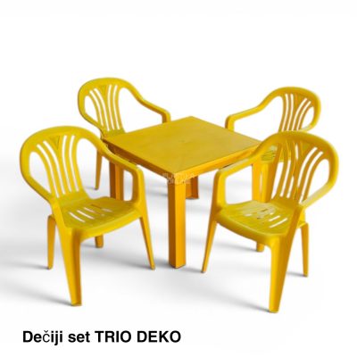 Dečiji set, Dečiji sto i stolice, Plastični sto i stolice za decu, Stolica za decu h52, Dečiji sto 48x48 cm