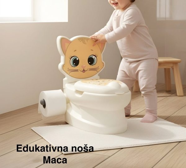 Edukativna noša za bebe Maca , plasticna noša, zvucna nosa