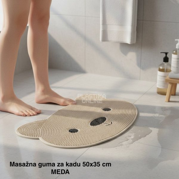 Masažna guma za kadu 50x35 cm, Protivklizna podloga za kadu, masažna podloga za stopala, Podloga za pranje stopala, Guma za kadu, Podloga za kadu