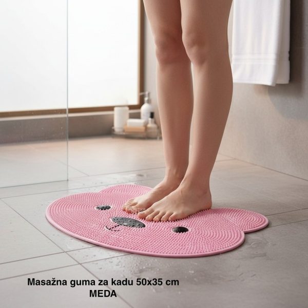 Masažna guma za kadu 50x35 cm, Protivklizna podloga za kadu, masažna podloga za stopala, Podloga za pranje stopala, Guma za kadu, Podloga za kadu