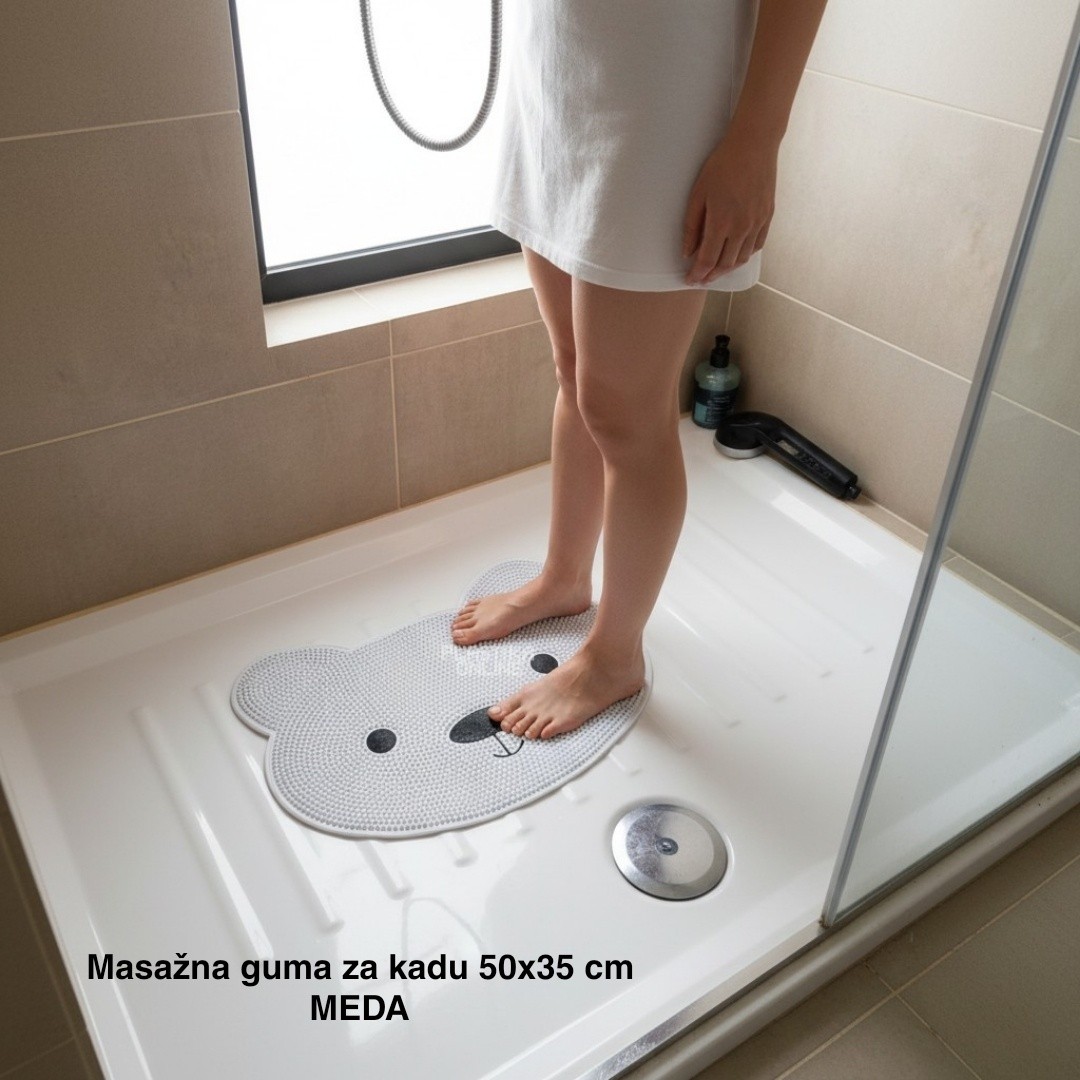 Masažna guma za kadu 50x35 cm, Protivklizna podloga za kadu, masažna podloga za stopala, Podloga za pranje stopala, Guma za kadu, Podloga za kadu