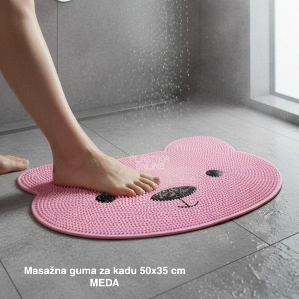 Masažna guma za kadu 50x35 cm, Protivklizna podloga za kadu, masažna podloga za stopala, Podloga za pranje stopala, Guma za kadu, Podloga za kadu