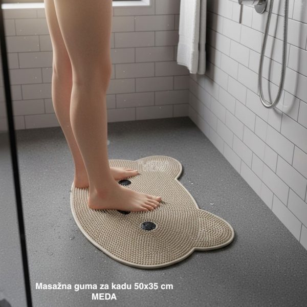 Masažna guma za kadu 50x35 cm, Protivklizna podloga za kadu, masažna podloga za stopala, Podloga za pranje stopala, Guma za kadu, Podloga za kadu