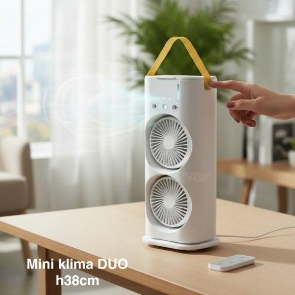Mini klima DUO h38cm, Punjiva mini klima sa daljinskim, Ventilator