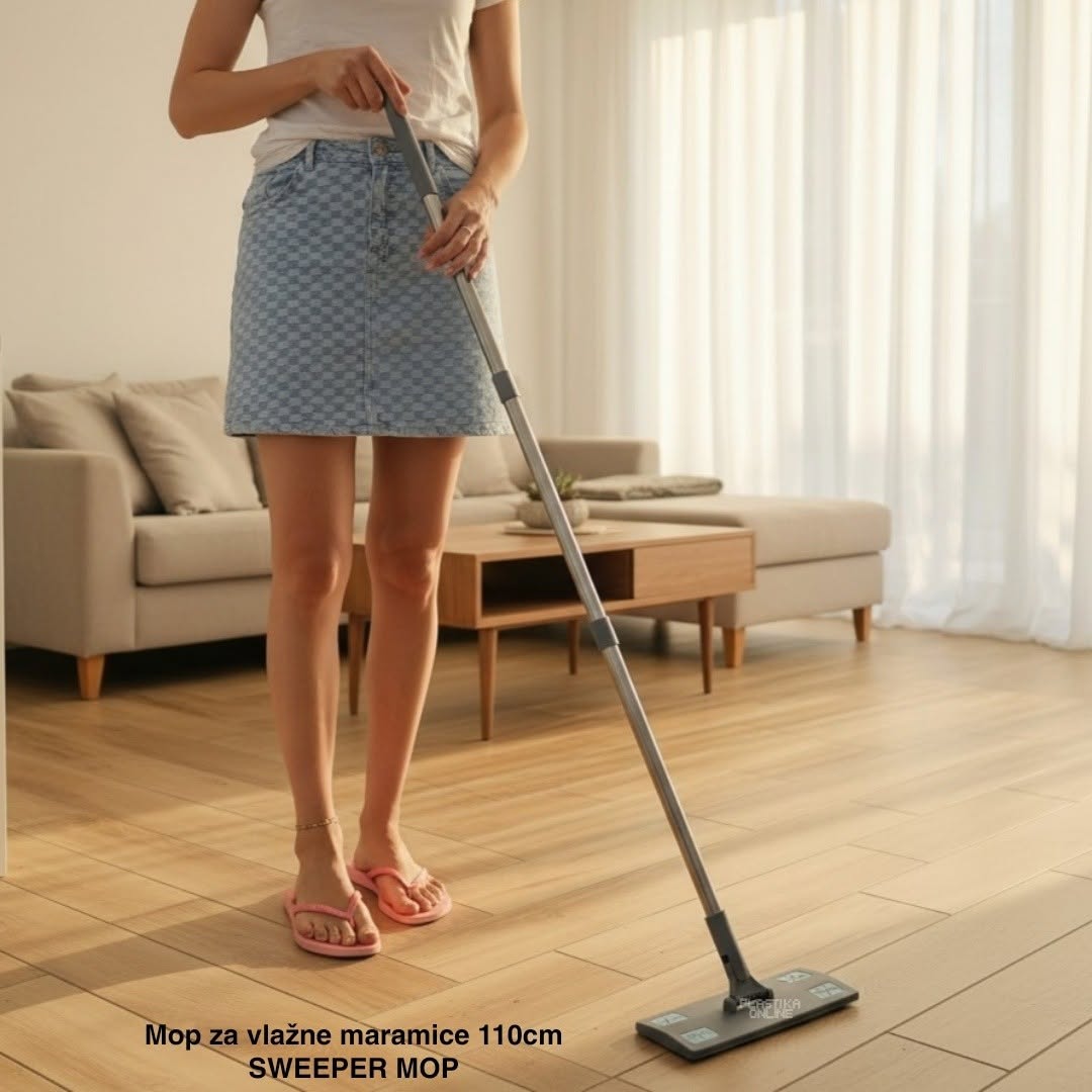 Mop za vlažne maramice 110 cm, MOP sa rotacijom, mop za podove
