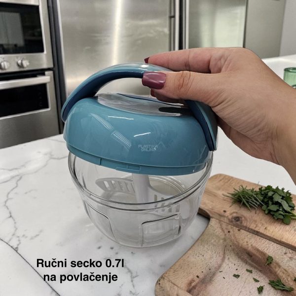 Ručni secko 0.7l, Ručni secko na povlačenje, Secko za povrće, Ručna seckalica, Seckalica bez struje, ručna seckalica