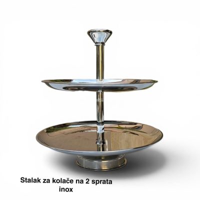 Stalak za kolače na 2 sprata , Stalak za posluženje, Dekorativni stalak, Stalak za mafine