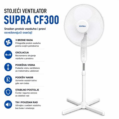 Ventilator, stojeći ventilator , supra cf300