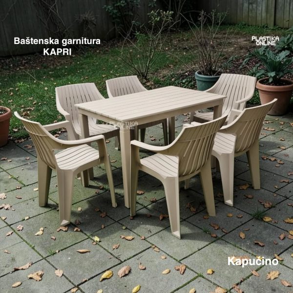 Baštenska garnitura Kapri kapućino