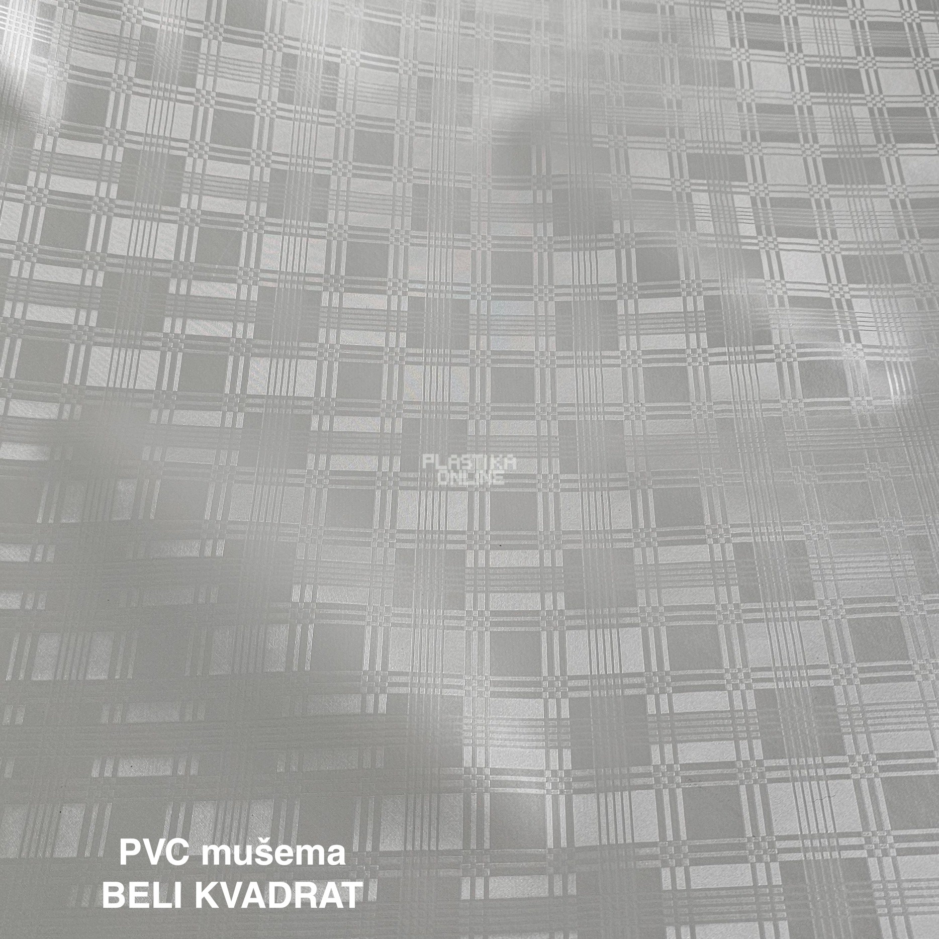 mušema beli pravougaonik, pvc mušema, plasticna mušema za sto